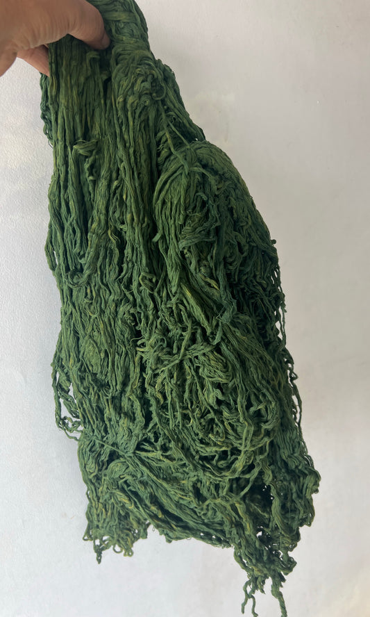 Cotton Green Yarn Samples for Haley Lieberman