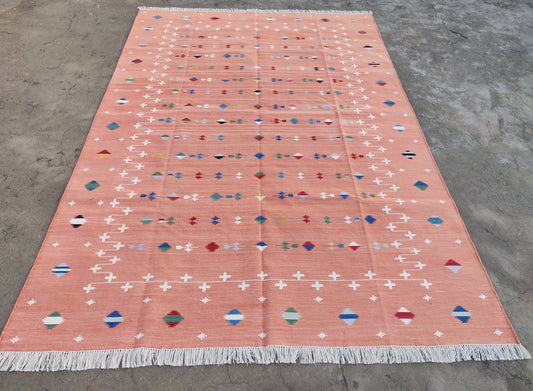 Modern Handmade Cotton Shooting Star Rug