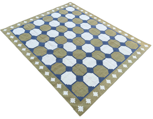 Modern Handmade Cotton Geometric/ Star Rug
