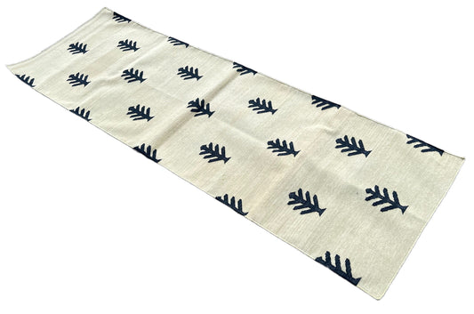 Modern Handmade Cotton Tree Pattern Runner