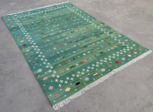 Modern Handmade Cotton Shooting Star Rug