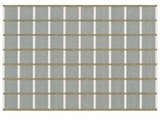 Modern Handmade Cotton Gray, Cream And Olive Green Windowpane Checked Area Rug-6853