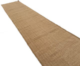 Modern Handmade New Zealand Wool Solid Beige Runner Dhurrie Rug - 6807