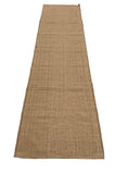 Modern Handmade New Zealand Wool Solid Beige Runner Dhurrie Rug - 6807