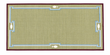 Modern Handmade Cotton Olive Green, Cream And Wine Color Fish Pattern Runner-6847