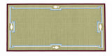 Modern Handmade Cotton Olive Green, Cream And Wine Color Fish Pattern Runner-6847