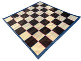 Modern Handmade Cotton Rug, 8'x8' Cream, Brown And Pink Checker Board Rug-6822