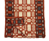 New Zealand Wool Cream, Terracotta And Brown 2.5x21.5 feet Geometric Runner