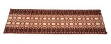New Zealand Wool Cream, Terracotta And Brown 2.5x21.5 feet Geometric Runner