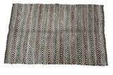 Modern Handwoven Natural Jute Multicolor Kilim Rug Indian Dhurrie -8050