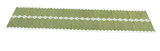Modern Handmade New Zealand Wool Dark Olive Green And White Geometric Runner-6756