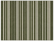 Modern Handmade Woolen Olive Green And White Striped Rug-6837