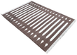 Custom Cotton Brown And White Striped Rug for Liz Eubank in Size 10'6"x 15'