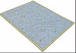 Custom Cotton Geometric Leaf Rug for Elizabeth Graves in Size 10' Wide x 11'6" Long.