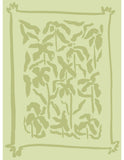 Custom New Zealand Wool Cream And Green Geometric Rug for Isabel Moura in a Size 200x270cm