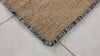 Modern Handwoven Natural Jute Kilim Rug with New Zealand Wool Border -8051