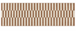 Modern Handmade Cotton Tan And White Up Down Striped Dhurrie Runner-6850