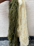 Wool Yarn Colors for Sara Custom Runners (Green And Ivory)