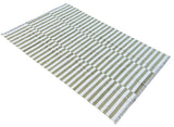 Modern Handmade Cotton Striped Rug