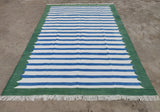 Modern Handmade Cotton Striped Rug