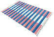 Modern Handmade Cotton Striped Rug