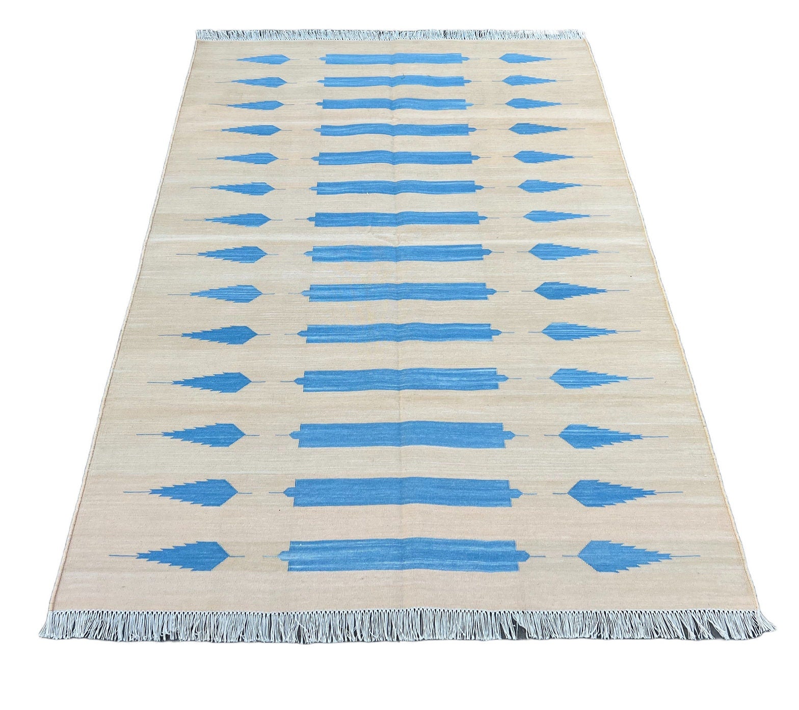 Modern Handmade Cotton Striped Rug