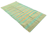 Modern Handmade Cotton Striped Rug