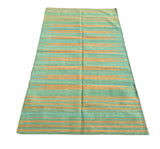 Modern Handmade Cotton Striped Rug