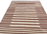 Modern Handmade Cotton Striped Rug