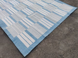 Modern Handmade Cotton Striped Rug