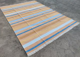 Modern Handmade Cotton Striped Rug