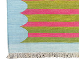 Modern Handmade Cotton Striped Rug