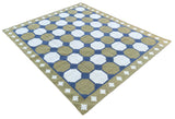 Modern Handmade Cotton Geometric/ Star Rug