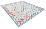 Modern Handmade Cotton Geometric/ Star Rug