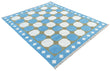 Modern Handmade Cotton Geometric/ Star Rug