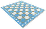 Modern Handmade Cotton Geometric/ Star Rug