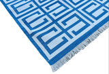 Modern Handmade Cotton Geometric Rug