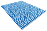 Modern Handmade Cotton Geometric Rug