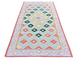 Modern Handmade Cotton Geomatric/ Star  Rug