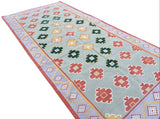 Modern Handmade Cotton Geomatric/ Star  Rug