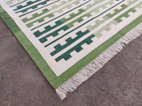 Modern Handmade Cotton Striped Rug