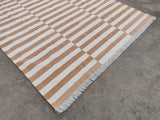 Modern Handmade Cotton Striped Rug