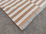 Modern Handmade Cotton Striped Rug