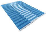 Modern Handmade Cotton Striped Rug