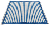 Modern Handmade Cotton Striped Rug