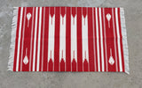 Modern Handmade Cotton Striped Rug