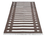 Modern Handmade Cotton Striped Rug