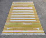 Modern Handmade Cotton Striped Rug