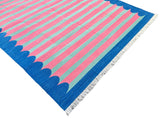 Modern Handmade Cotton Striped Rug