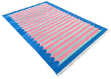 Modern Handmade Cotton Striped Rug